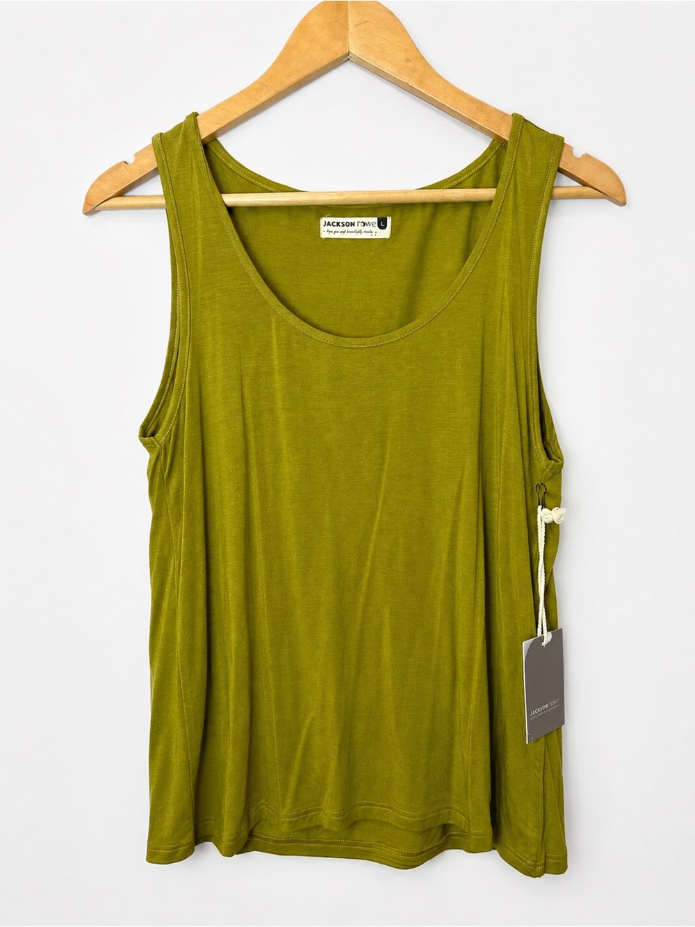 Jackson Rowe Olive Green Sleeveless Tank Top Size Large NWT